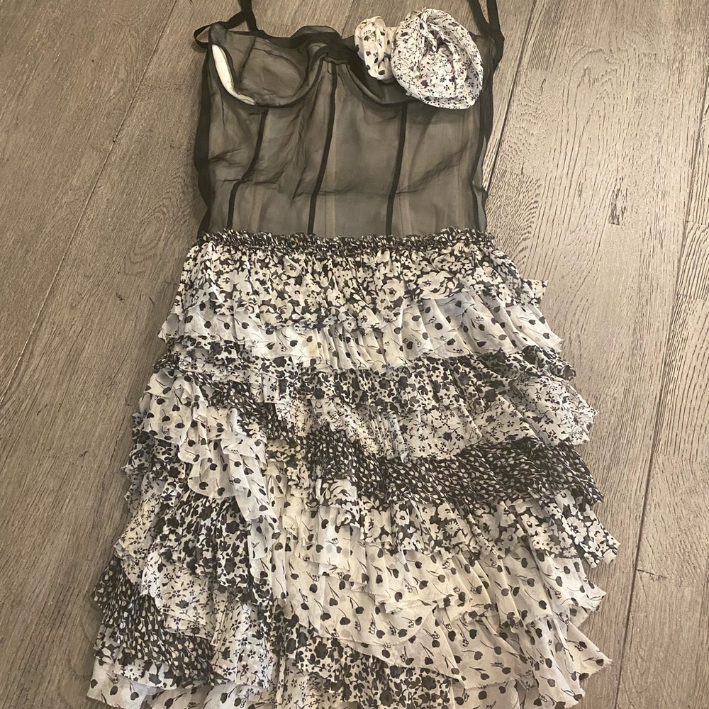 D&G black and white mini dress
